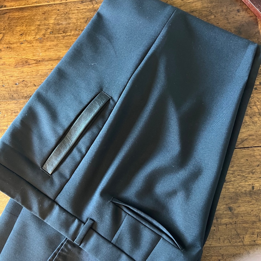 Givenchy Wool and Leather Dress trousers